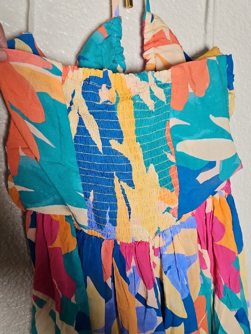 LA BLANCA Multicolor Halter Midi Dress - Vibrant Floral Print - Picture 9 of 10